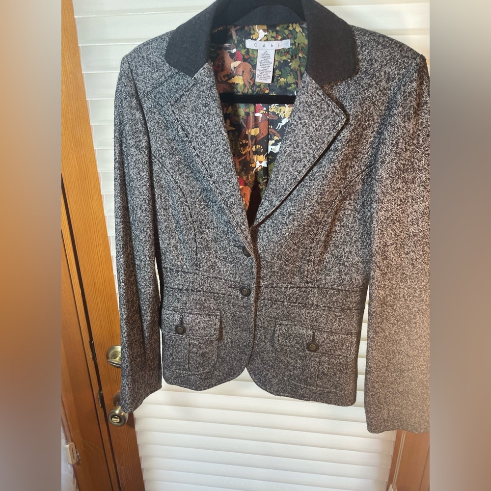 Cabi wool fitted blazer